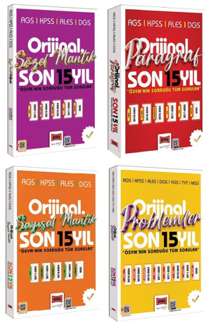 Yargı 2026 Kpss Meb-Ags Ales Dgs Sözel + Sayısal Mantık + Paragraf + Problemler Çıkmış Sorular Son 15 Yıl 4 Lü - Yargı Yayınları - Image 1