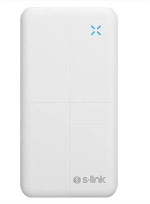 S-link IP-G12N 10000mAh Micro+Usb+ Type-C Giriş+Çıkış Beyaz. Taşınabilir Pil Şarj Cihazı Powerbank - Image 1
