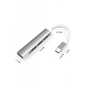 Efiks Bilişim TYPE-C TO USB HUB 4 PORT ÇOKLAYICI MACBOOK İLE UYUMLU ÇOĞALTICI - Image 1