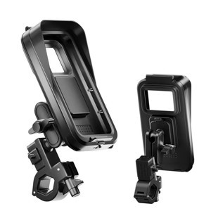 CR04 Motosiklet Bisiklet Gidon Telefon Tutucu Su Geçirmez Buğu Tutmaz Type-c ve USB Şarj Portu Tek El Kullanım - Image 1