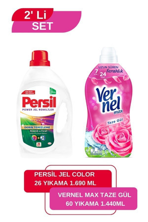 Vernel Max Taze Gül 1,44L + Persil Color Jel 26 Yıkama - Image 1