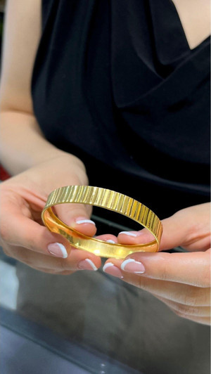 Kuyumcu Nurettin 8 gr (GRAM) Dalmaçya Şarnel Bilezik 22 Ayar Altın Yatırımlık Işçiliksiz