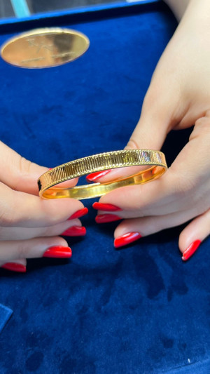 Kuyumcu Nurettin 10 gr (GRAM) Aynalı Sazan Şarnel Yatırımlık İşçiliksiz Bilezik 22 Ayar Altın