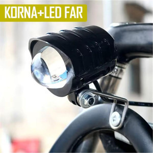 Astraled Led Far Elektrikli Scooter Farı Elektrikli Motosiklet E Bisiklet Far + Korna 36V-60V-Uyumlu - Image 1
