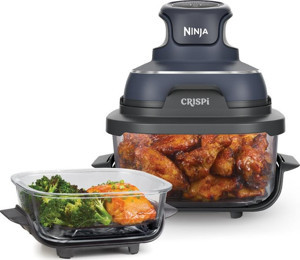 Ninja CRISPi 4-in-1 Taşınabilir Cam Hazneli Pişirme Sistemi - Blue - Image 1