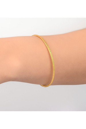 Kuyumcu Nurettin 9 gr (Gram) Yatırımlık işçiliksiz Simli Ajda Bilezik 22 Ayar Altın