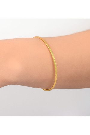 Kuyumcu Nurettin 8 gr (Gram) Yatırımlık işçiliksiz Simli Ajda Bilezik 22 Ayar Altın