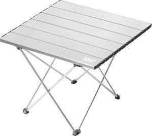 Haegs Full Alüminyum Katlanır Kamp Masası Kolay Taşınabilir Kompakt Outdoor Ultra Hafif Kamp Masası Small Gümüş - Image 1
