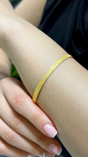 Kuyumcu Nurettin 8 gr (GRAM) Simli Çöp Bilezik Yatırımlık İşçiliksiz 22 Ayar Altın