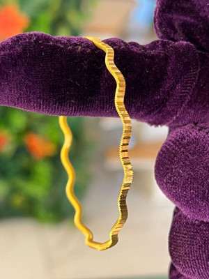 Kuyumcu Nurettin 10 gr (GRAM) İşçiliksiz Yatırımlık Zikzak Dalmaçya Bilezik 22 Ayar Altın