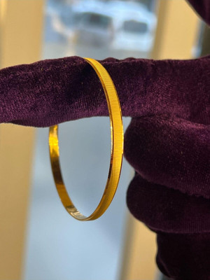 Kuyumcu Nurettin 10 gr (GRAM) İşçiliksiz Yatırımlık Klasik Çöp Bilezik 22 Ayar Altın