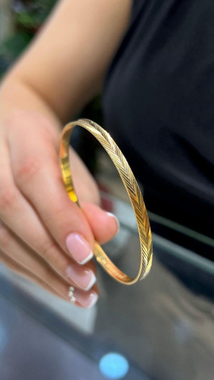 Kuyumcu Nurettin 8 gr (Gram) Yatırımlık İşçiliksiz Başak Ajda Kibrit Çöpü Bilezik 22 Ayar Altın