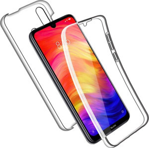 Teknomoda Xiaomi Redmi Note 8 360 Derece Kılıf Silikon Şeffaf Ön Arka - Image 1