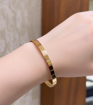 Kuyumcu Nurettin 18 gr (GRAM) Diktdörgen Desenli Çöp Bilezik Yatırımlık İşçiliksiz 22 Ayar Altın