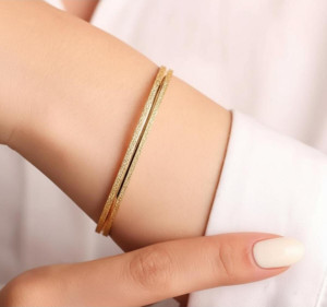 Kuyumcu Nurettin 10 gr (GRAM) Ray Çöp Bilezik 22 Ayar Altın Yatırımlık İşçiliksiz