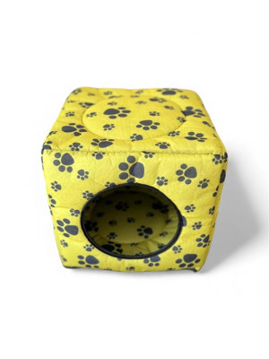 PetyMall Üç Fonksiyonlu Kedi Yatağı - Sarı - Image 1