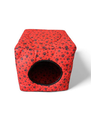 PetyMall Üç Fonksiyonlu Kedi Yatağı - Kırmızı - Image 1