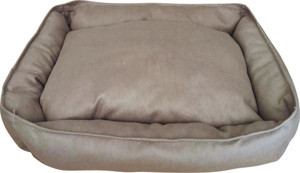 Shadow Size Shadow Premium Kedi Ve Köpek Yatağı Kahve Kumaş Yumuşak Silikon Dolgulu Yıkanabilir - Image 1