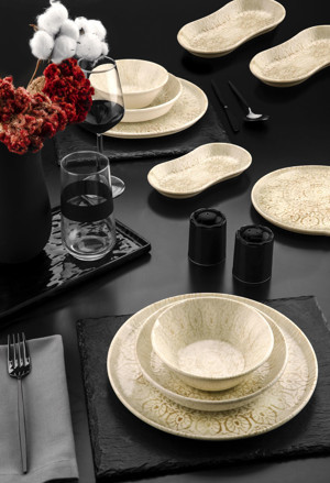 Noble life Vintage 27 Parça Porselen Yemek Takımı - Image 1