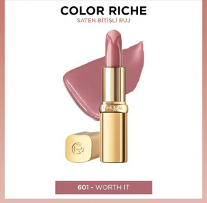 L'Oréal Paris Color Riche Saten Bitişli Ruj - 601 Worth It - Image 1