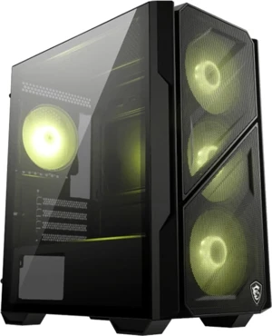 MSI MAG FORGE M110R AIRFLOW FAN Mid Tower 4x Fans ARGB Black
