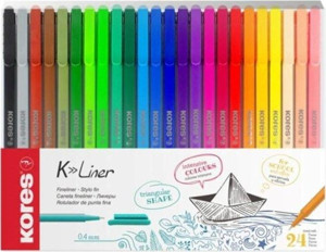 Kores Fine Liner 24'lü Blister-28124 - Image 1