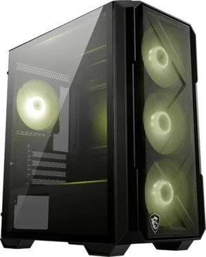 MSI MAG FORGE M120R AIRFLOW FAN Mid Tower 4x Fans ARGB Black