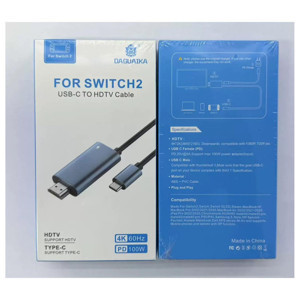 Apera Cr36 Switch 2 için Görüntü Aktarıcı Adaptör Çevirici Type-C 3.1'den HDMI HDTV 4K 60Hz PD 100W Şarj 2 Metre Kablo Thunderbolt 3 Uyumlu - Image 1