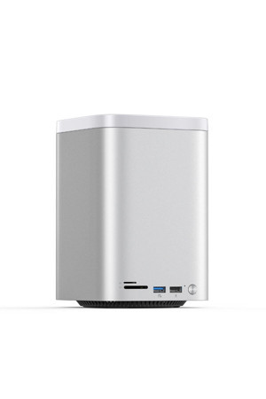 Orico M435 Mini Tower Mac Mini 2024 Workstation-M.2 NVMe,2xHDDYuvalı,RAID,USB 3.2,Type-C,SD/TFCard - Image 1