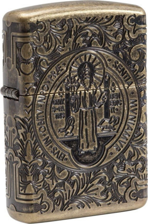 Zippo Çakmak / 29561 St Benedict Design / Armor / Z-29719 - Image 1