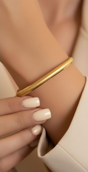 Kuyumcu Nurettin 6 gr (GRAM) Kumlu Şarnel Bilezik 22 Ayar Altın Yatırımlık Işçiliksiz (6.2)