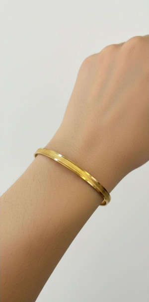 Kuyumcu Nurettin 6 gr (GRAM) Trabzon Şarnel Bilezik 22 Ayar Altın Yatırımlık Işçiliksiz (6.2)