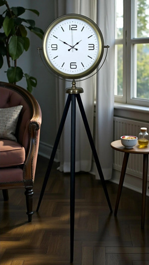 Elegant Vintage Tripod Ayaklı Saat - Image 1