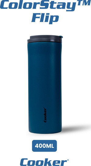 Cooker ColorStay Flip 400 ml Paslanmaz Çelik Bardak Termos CKR2041 - Image 1
