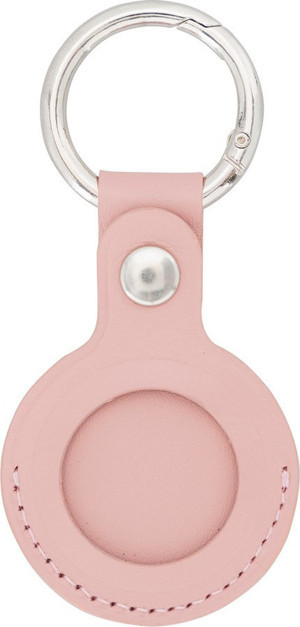 PLM Apple AirTag Uyumlu Deri Anahtarlık, NU2 Pembe - Image 1