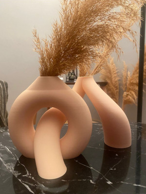 Dekorasyon Bahçesi Modern Minimalist 3D Baskı Dekoratif Vazo // Çiçek Görsel Amaçlıdır ! - Image 1