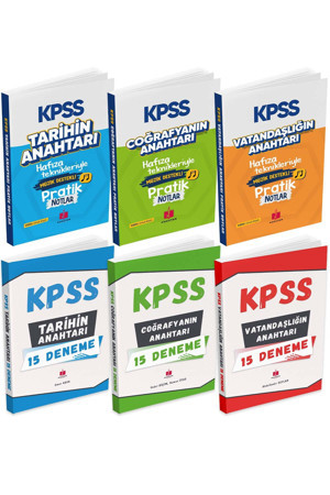 2026 Kpss'nin Anahtarı Hafıza Teknikleriyle Müzik Destekli Süper 6'Lı Konu Anlatım Ve Deneme Seti - Anahtar Kitaplar - Image 1