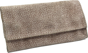 El İşçiliği (Handcraft) Vintage Suni Deri Tütün Kesesi - Bej-Vizon Dokulu - Image 1