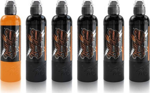 World Five Stage Shading 5'li Gölge Boyası Seti - World Famous Ink Dövme Boyası - 4oz/120ml (+Solüsyon) - Image 1