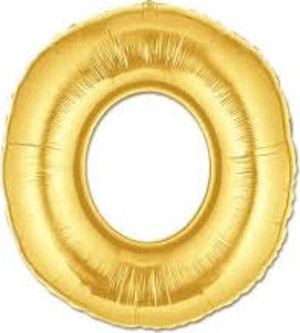 pilelistore Parti Aksesuar O Harf Folyo Balon Altın Renk  40 inç - Image 1