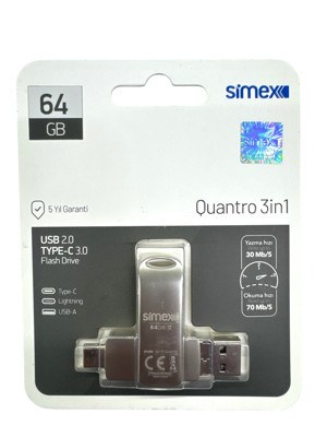 Samsung Uyumlu Type C Flash Bellek Uyumlu 64 Gb Otg Usb Type C Flash Bellek Disk Pc Uyumlu  - Image 1