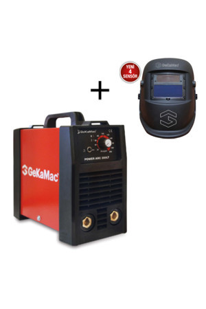 Gekamac Power Arc 200 Lt Pro Inverter Kaynak Makinesi + Colormatic Otomatik Kararan Kaynak Maskesi - Image 1