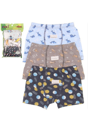 Poli Underwear Erkek Çocuk 3'Lü Boxer - Image 1
