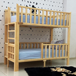 MiniWood Markaawm Montessori Ahşap Ranza Yatak - Image 1