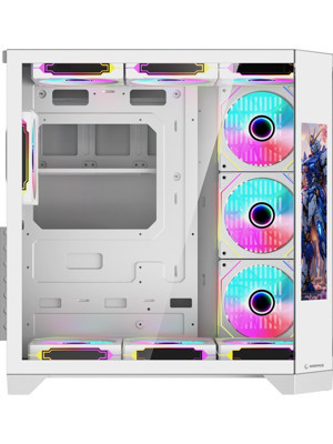 Rampage NOVA 9.16'' HUB KUMANDA 7X12CM FAN KUMANDA ARGB White Display