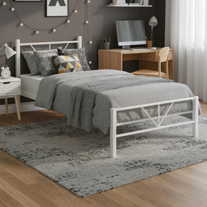 Unimet Alchera Tek Kişilik Metal Karyola (Ölçü & Renk Seçenekli) - Image 1