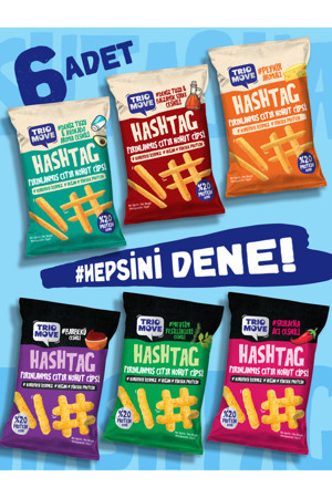 Triomove Hashtag Fırınlanmış Nohut Cipsi 6'Lı Karışık Tanışma Paketi Trio Move - Image 1