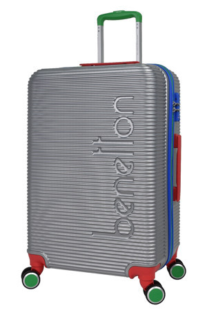 United Colors Of Benetton Lüx Abs Büyük Boy Valiz Gri BNT500 - Image 1