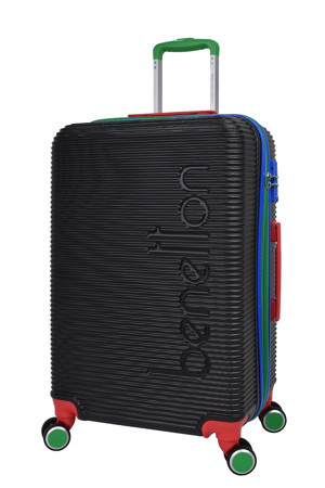 United Colors Of Benetton Lüx Abs Orta Boy Valiz Siyah BNT500 - Image 1
