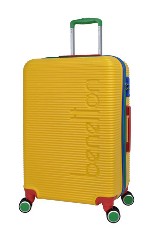 United Colors Of Benetton Lüx Abs Orta Boy Valiz Sarı BNT500 - Image 1